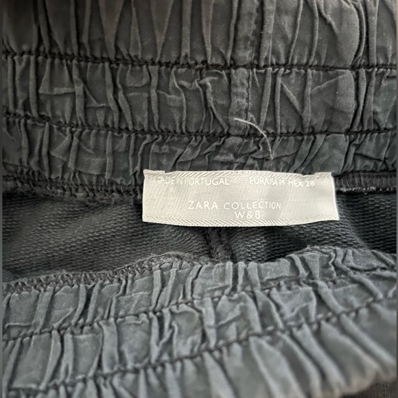 Zara pants with elastic waistband and drawstrings-Faded gray-size M US - Picture 9 of 9